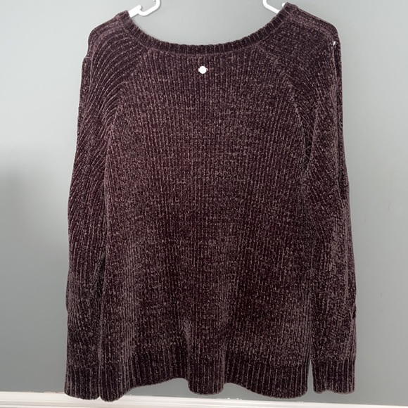 Calia By Carrie Underwood Chenille Cold Shoulder Sweater - Picture 5 of 14
